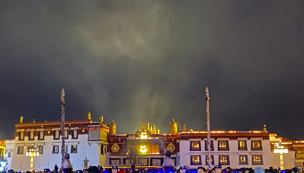 Jokhang Temple at night