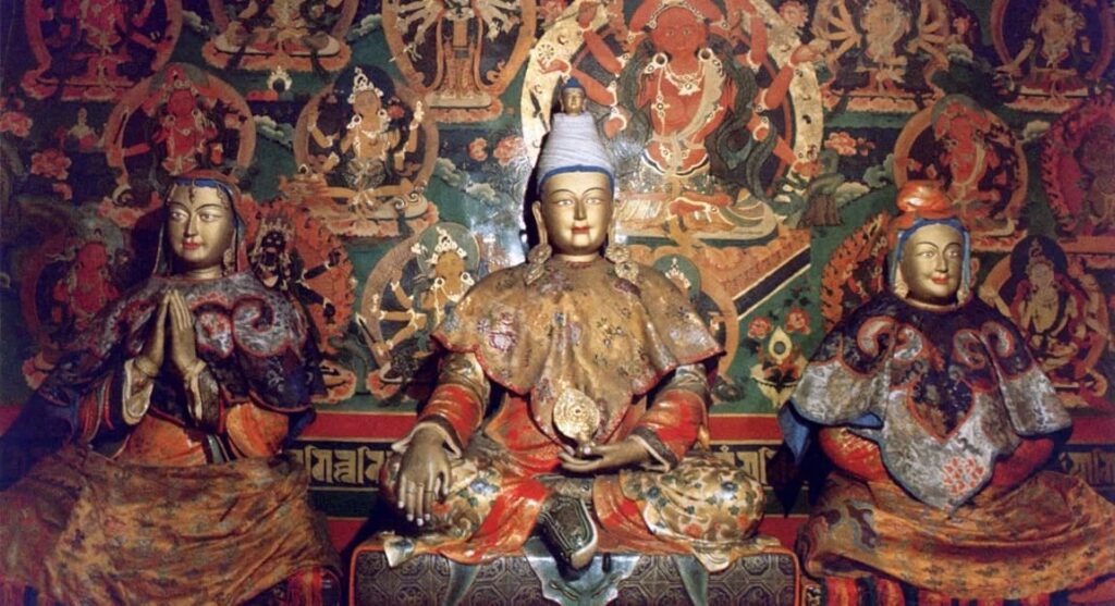 King Songtsen Gampo and his two princesses