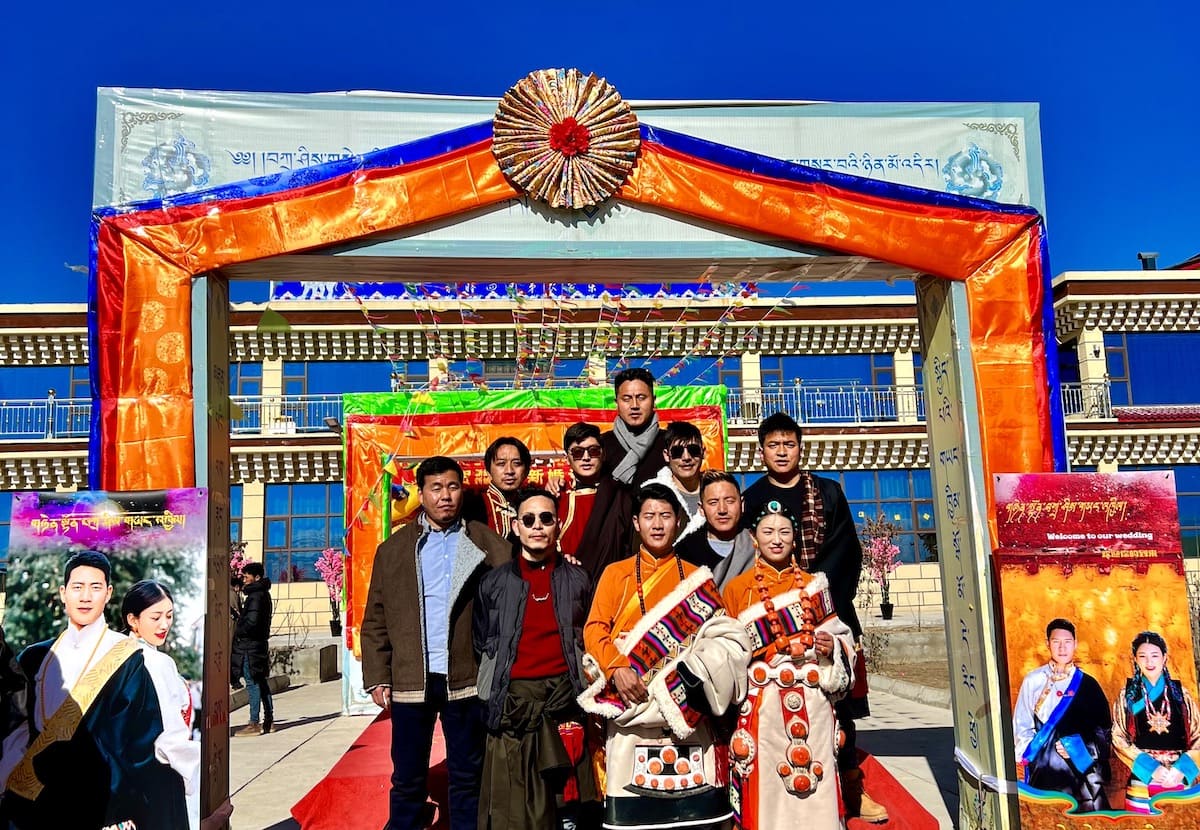 Tibetan wedding ceremony in Tibet