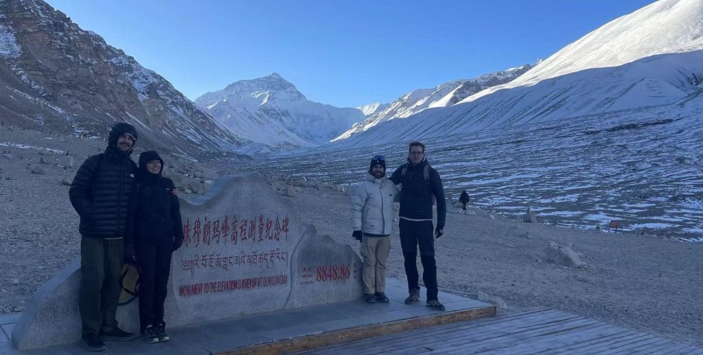Mount Everest Base Camp in winter